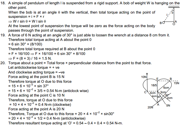 Rotational Mechanics HC Verma Concepts of Physics Solutions