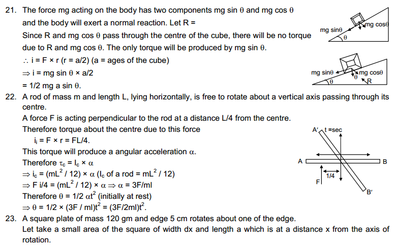 Rotational Mechanics HC Verma Concepts of Physics Solutions