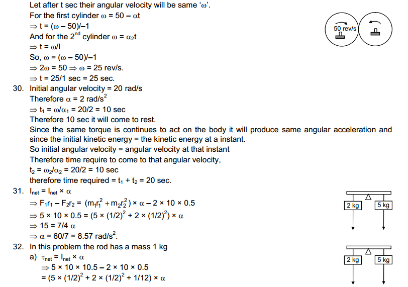 Rotational Mechanics HC Verma Concepts of Physics Solutions