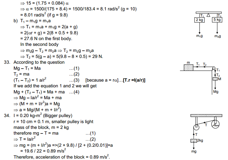 Rotational Mechanics HC Verma Concepts of Physics Solutions