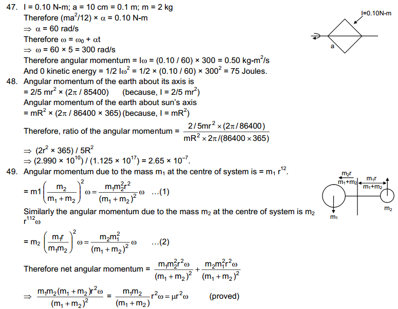 Rotational Mechanics HC Verma Concepts of Physics Solutions