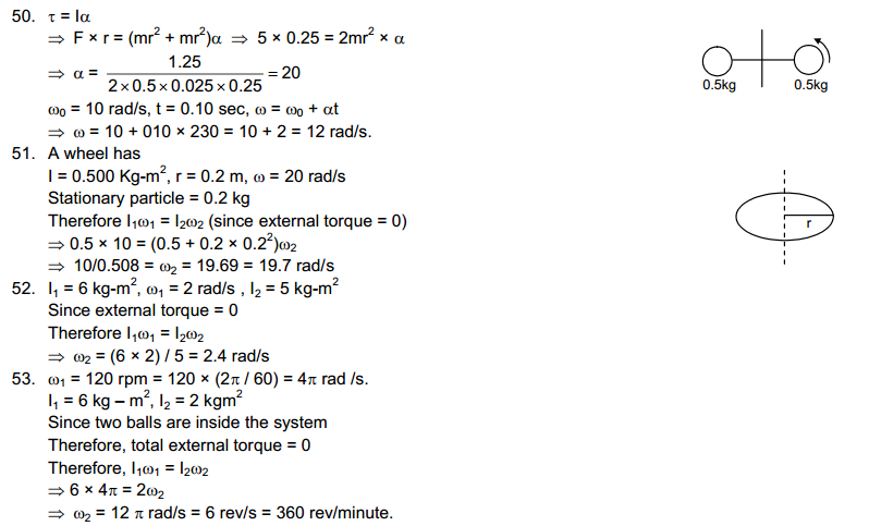 Rotational Mechanics HC Verma Concepts of Physics Solutions