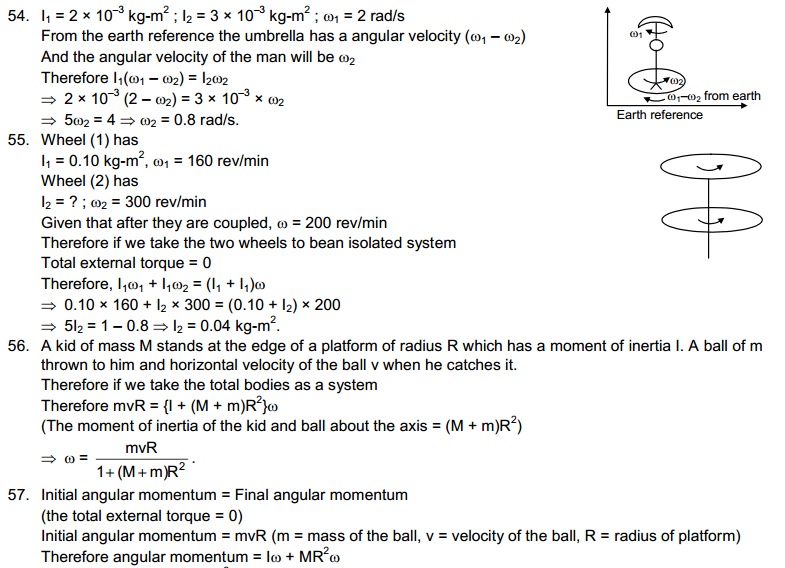 Rotational Mechanics HC Verma Concepts of Physics Solutions