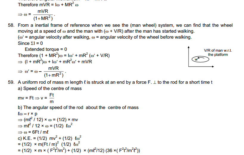 Rotational Mechanics HC Verma Concepts of Physics Solutions