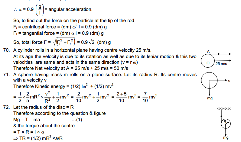 Rotational Mechanics HC Verma Concepts of Physics Solutions