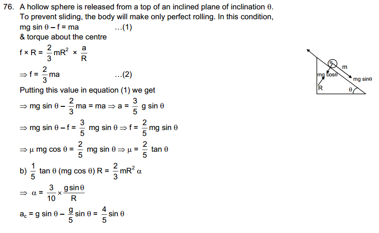 Rotational Mechanics HC Verma Concepts of Physics Solutions