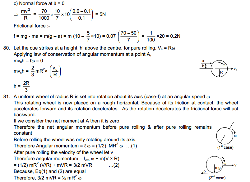 Rotational Mechanics HC Verma Concepts of Physics Solutions