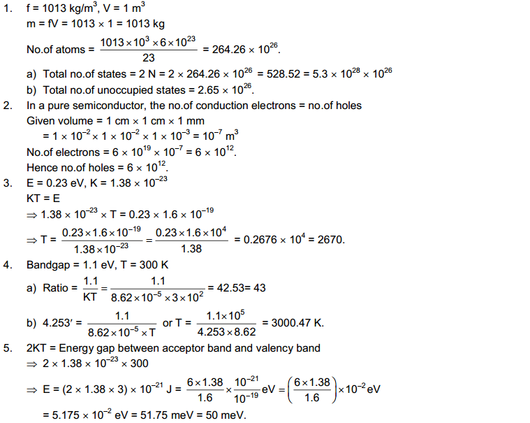 Semiconductors and Semiconductor Devices HC Verma Concepts of Physics Solutions