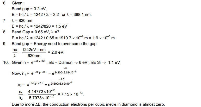 Semiconductors and Semiconductor Devices HC Verma Concepts of Physics Solutions