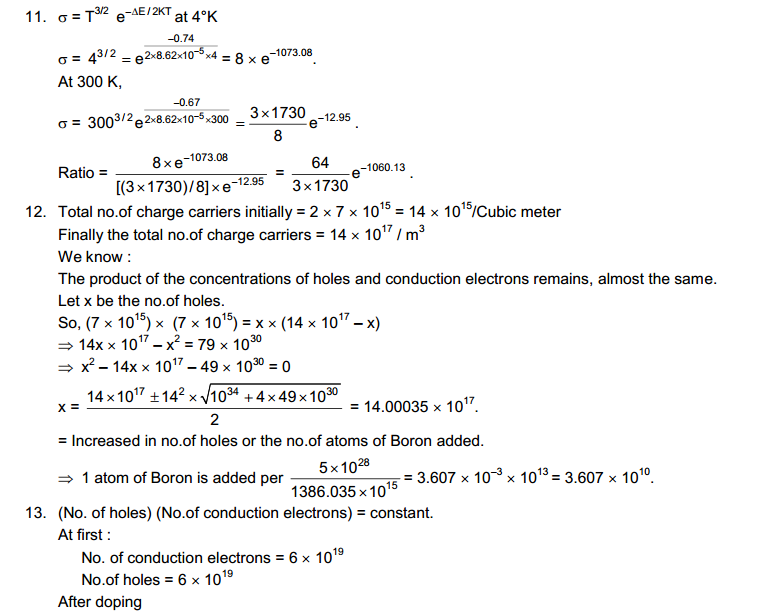 Semiconductors and Semiconductor Devices HC Verma Concepts of Physics Solutions