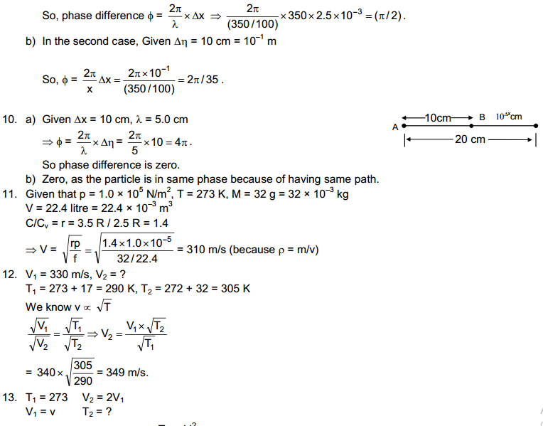 Sound Waves HC Verma Concepts of Physics Solutions