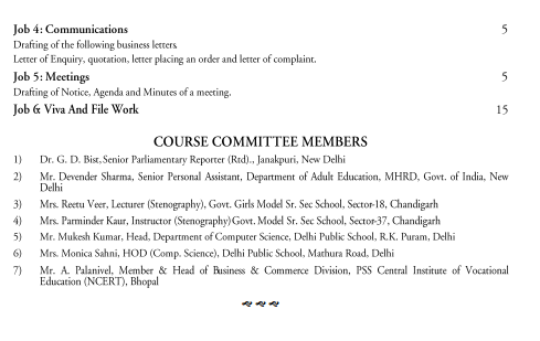  Stenography and Computer Applications Syllabus 