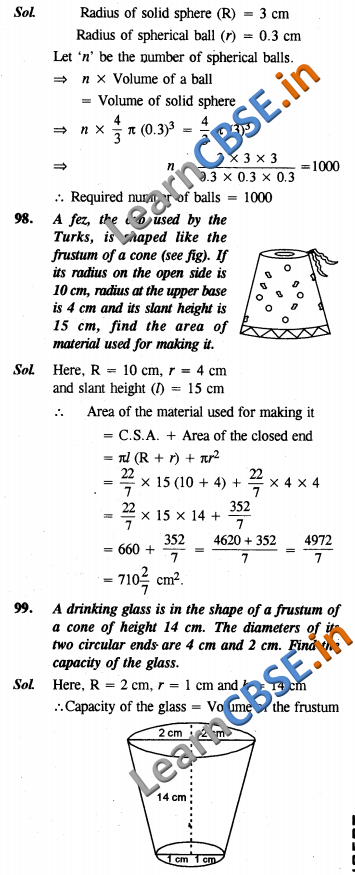  NCERT Solutions for Class 10 Maths Chapter 13 