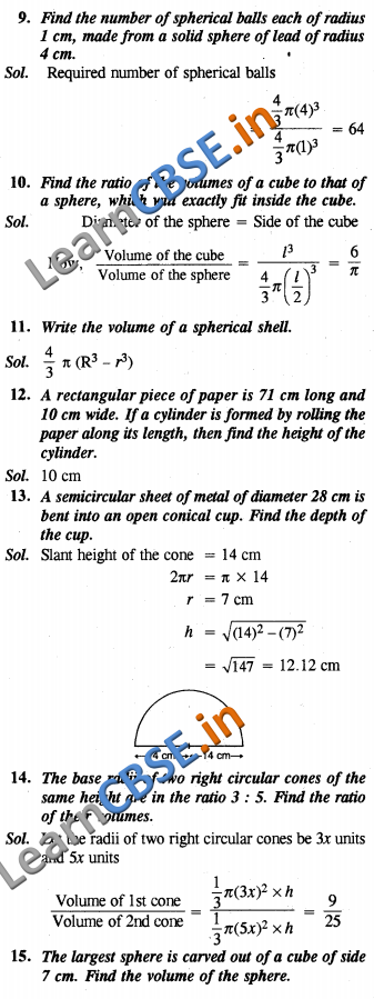 NCERT Solutions for Class 10 Maths Chapter 13