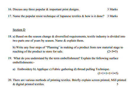   Textile Design Syllabus