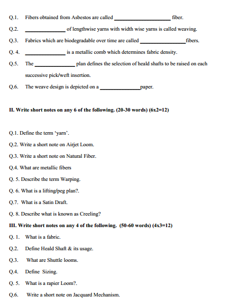  Textile Design Syllabus 