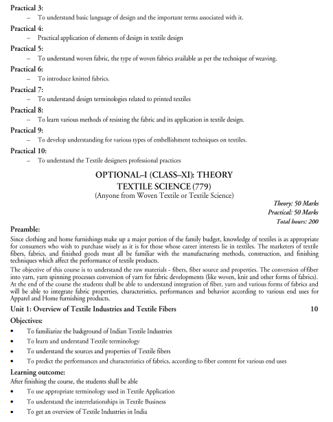 Textile Design Syllabus 