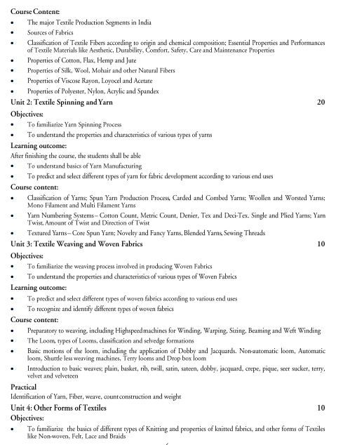  Textile Design Syllabus 