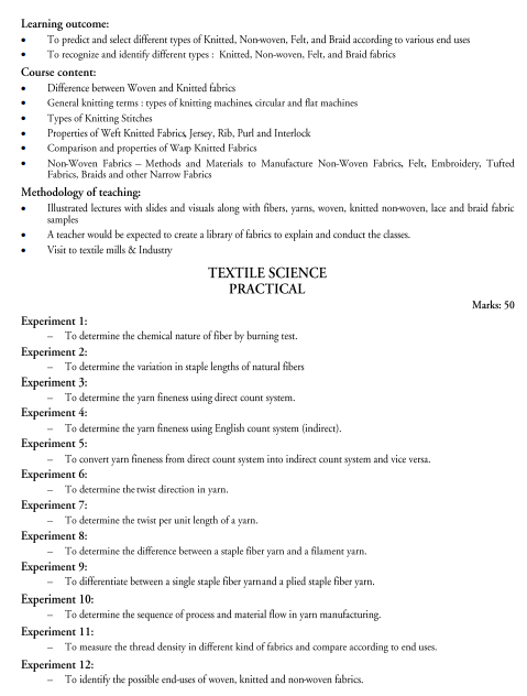  Textile Design Syllabus 