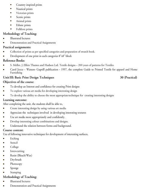  Textile Design Syllabus 