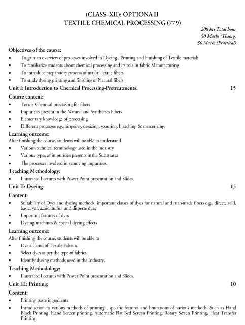  Textile Design Syllabus 