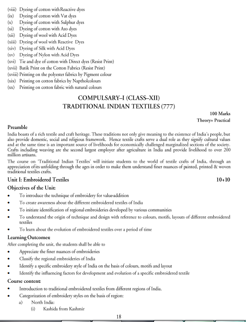  Textile Design Syllabus 