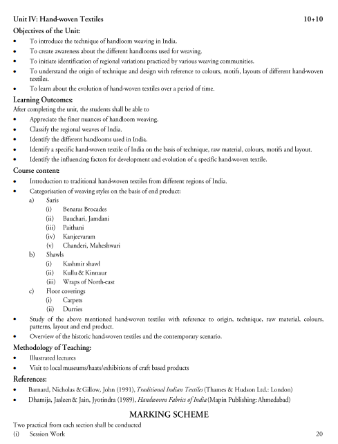  Textile Design Syllabus 