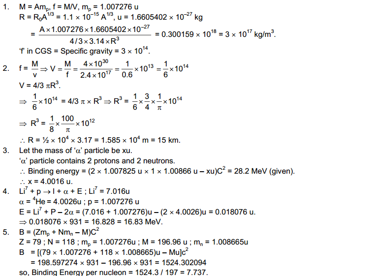 The Nucleus HC Verma Concepts of Physics Solutions