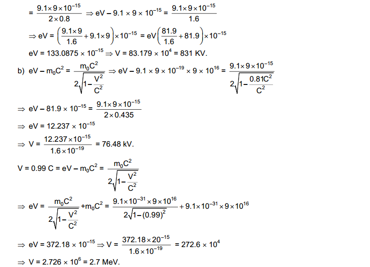 The Theory of Relativity HC Verma Concepts of Physics Solutions