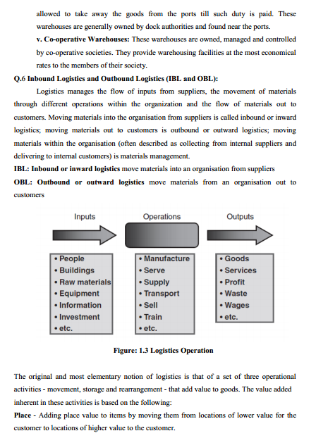  Transportation System & Logistic Management Syllabus 