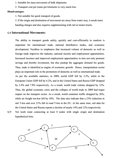  Transportation System & Logistic Management Syllabus 
