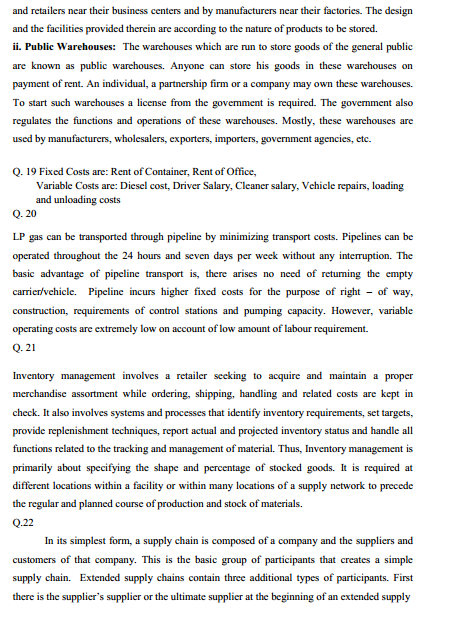  Transportation System & Logistic Management Syllabus 