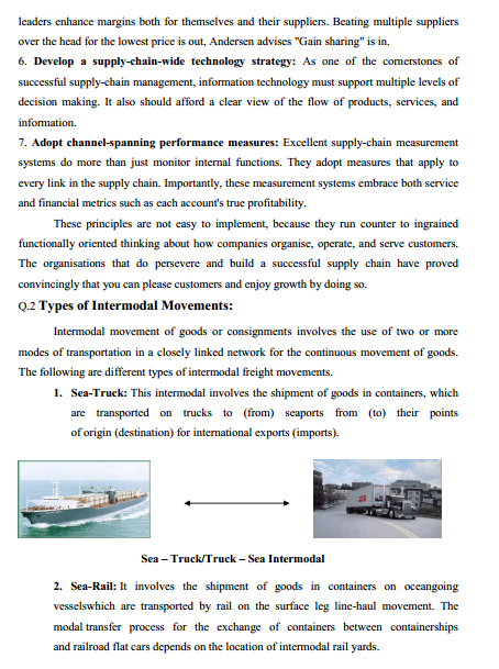  Transportation System & Logistic Management Syllabus 