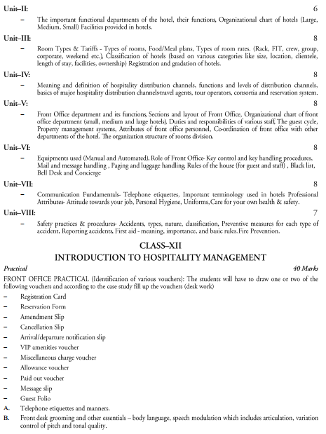  Travel and Tourism Syllabus 