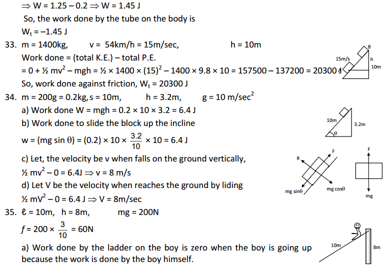 Work and Energy HC Verma Concepts of Physics Solutions