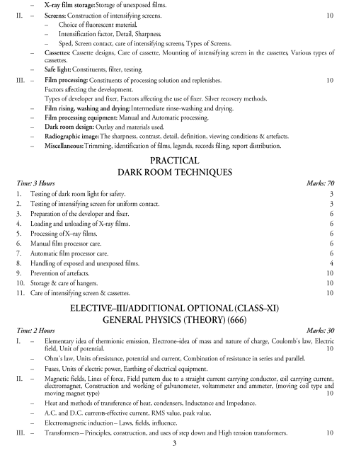  X-Ray Technician Syllabus 