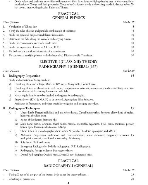  X-Ray Technician Syllabus 