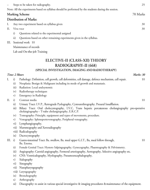  X-Ray Technician Syllabus 