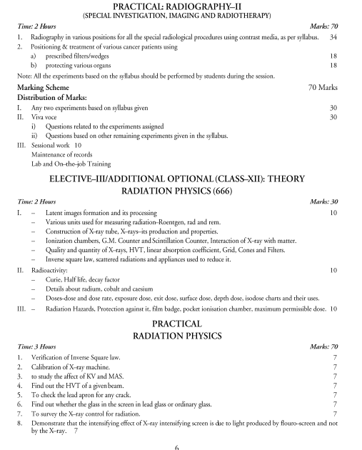  X-Ray Technician Syllabus 