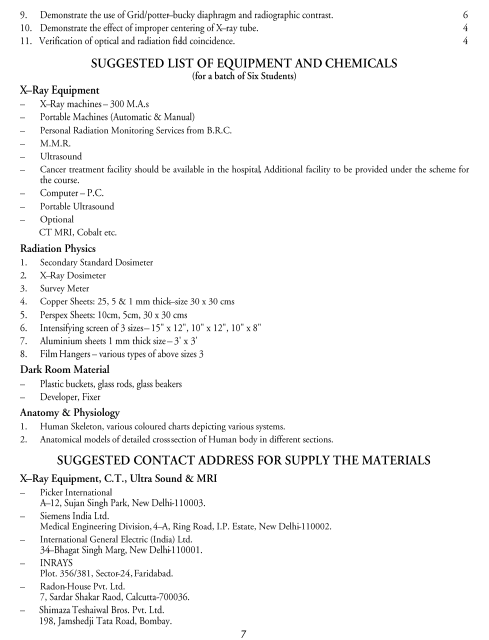  X-Ray Technician Syllabus 